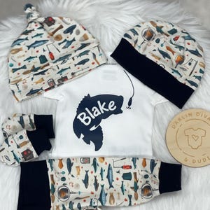 Fishing Boys Coming Home Outfit, Personalized