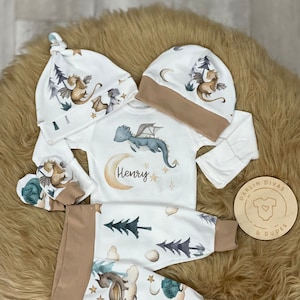 Dragon Baby Boy Coming Home Outfit,  Personalized