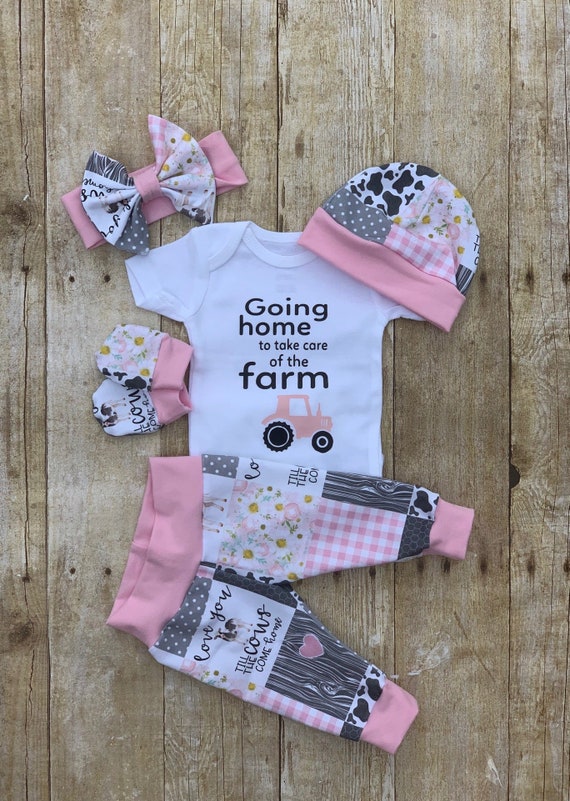 baby girl farm outfit