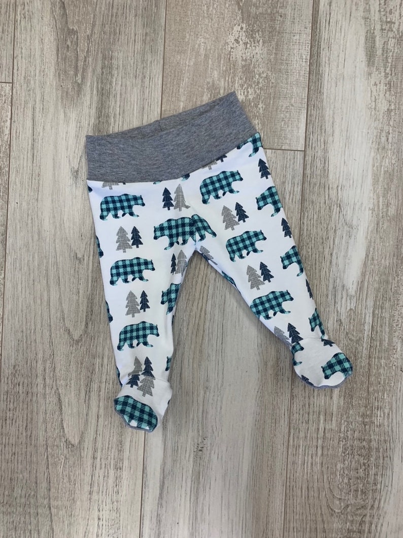 Bear Plaid Boys Coming Home Outfit Personalized Baby Boy | Etsy