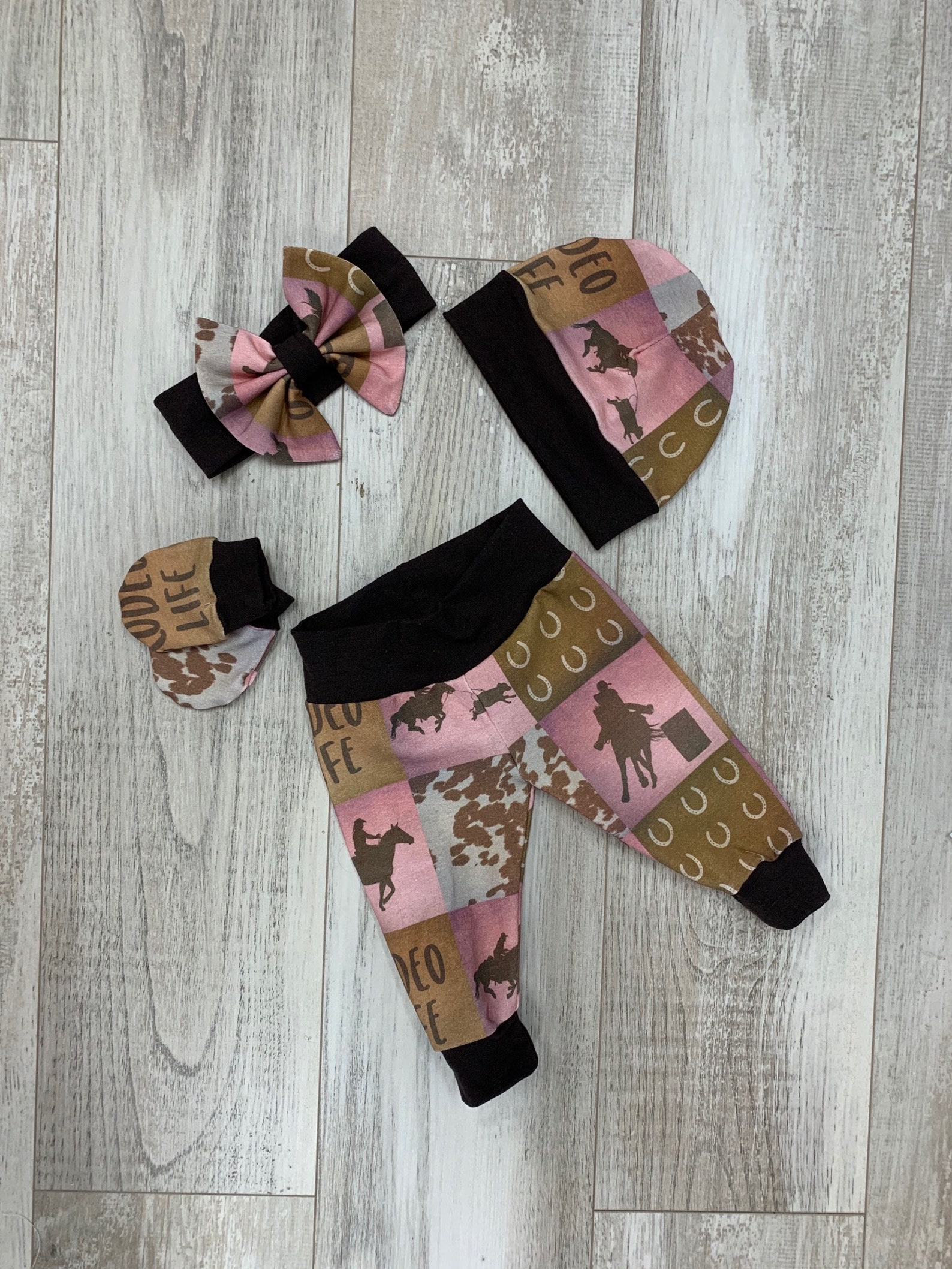 Rodeo Girl Coming Home Outfit Cowgirl Newborn Baby Set My Etsy