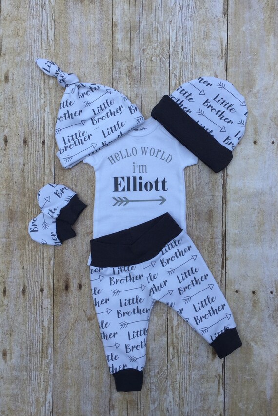 little brother newborn outfit
