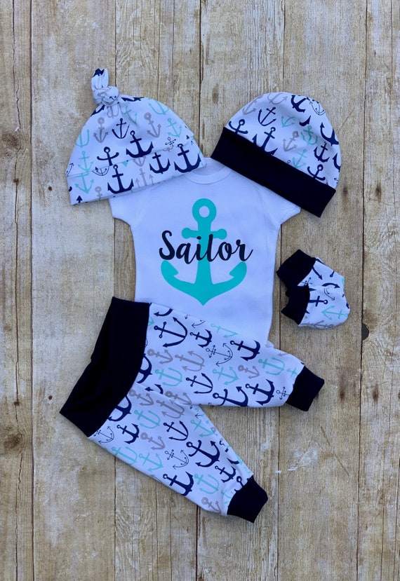baby boy anchor outfit