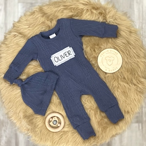 Personalized Going Home Hospital Outfit Baby Boy Romper Set - Etsy