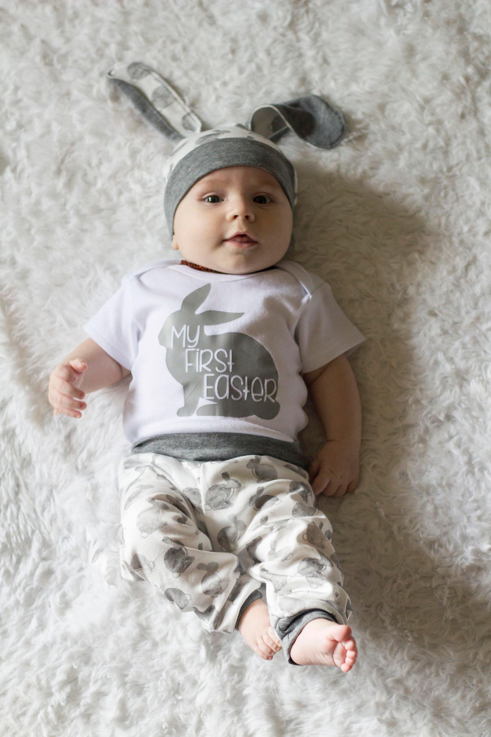 My First Easter Outfit Baby Boy Easter Bunny Rabbit Easter - Etsy