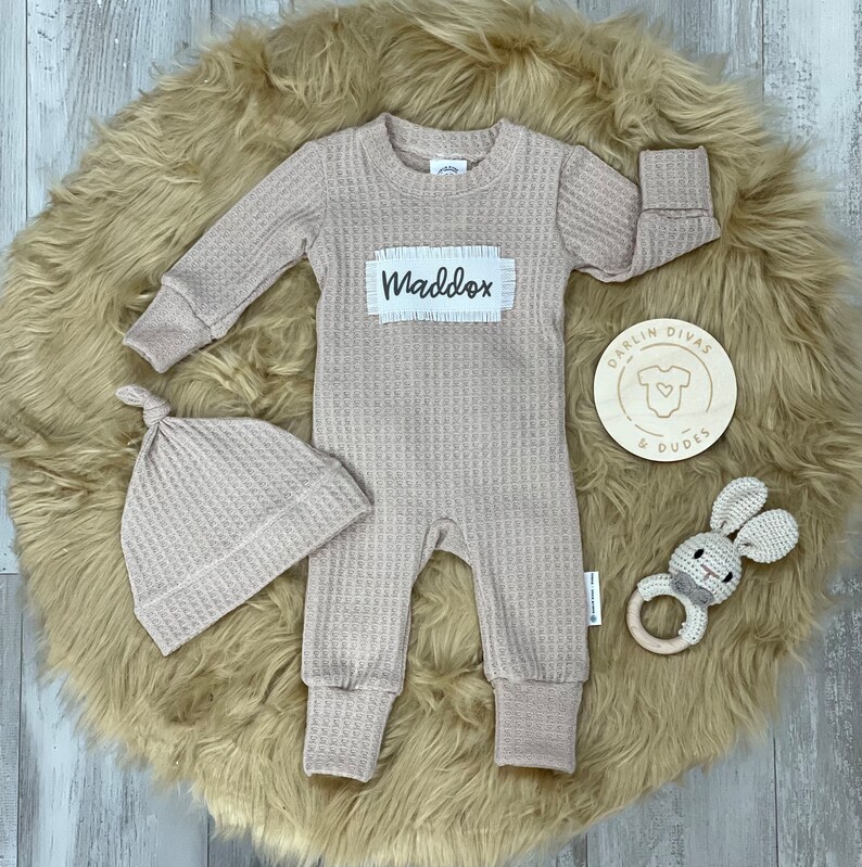 Personalized Going Home Hospital Outfit Baby Boy Romper Set Etsy