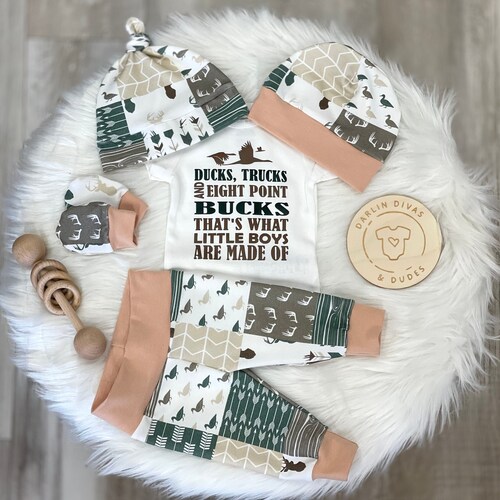 Camo Boys Coming Home Outfit Personalized Baby Boy Outfit Etsy