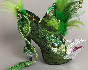 The Green with Envy Lady in Waiting- 2nd in the collection of the "Stiletto Monarchs "