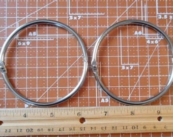 3 inch Steel Loose Leaf Book Binder Rings  Set of 5