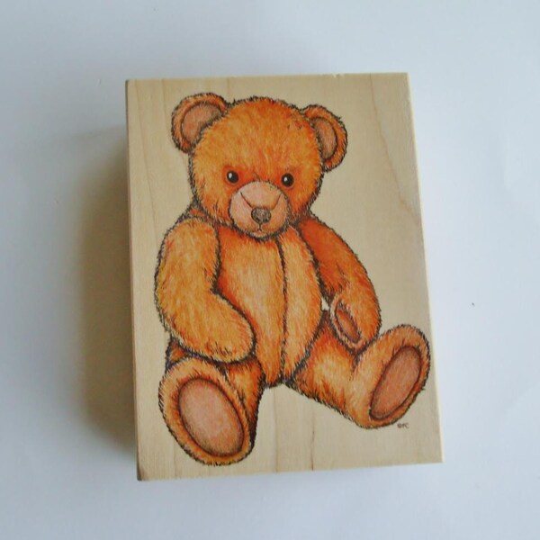 Large Teddy Bear Stamp by All Night Media