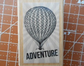 Hot Air Balloon Rubber Stamp Adventure