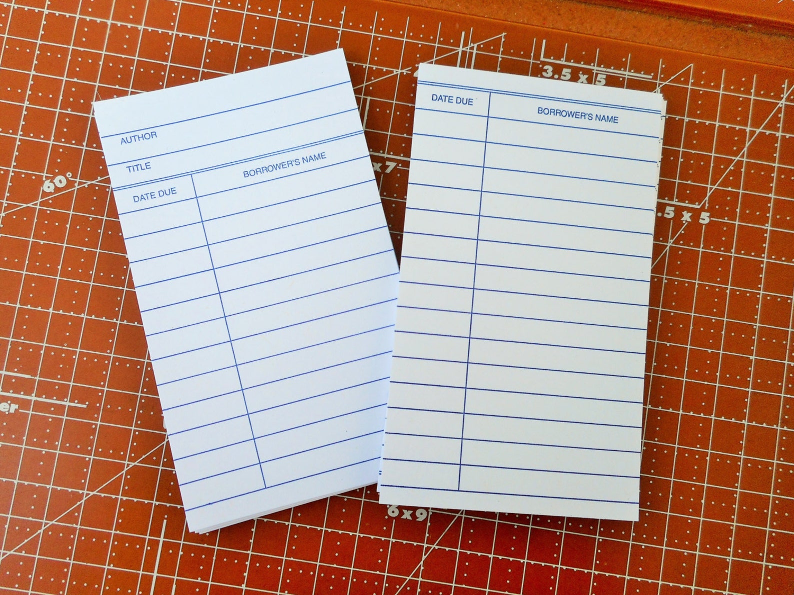 Library Cards Set of 20 Check Out Cards Etsy