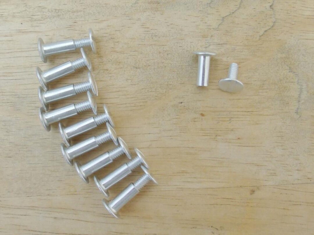 1/2 Inch Scrapbook Screw Posts Set of 10 Aluminum Posts Etsy