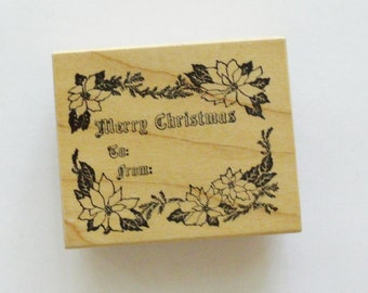 Vintage Merry Christmas To From Stamp by PSX 1988