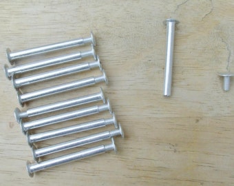 1 1/2 inch Scrapbook Screw Posts set of 10 aluminum posts
