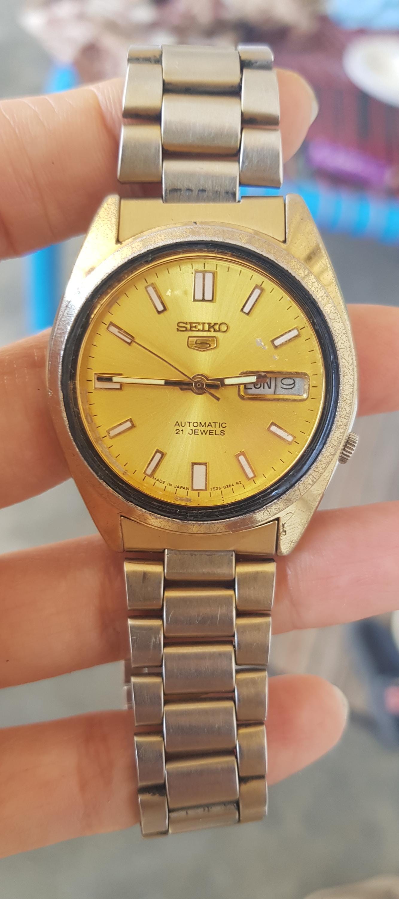 ✨SEIKO✨セイコー✨マーベル✨ゴールド✨21JEWELS✨腕時計✨ Vintage Seiko 5 Automatic 21 Jewels Gold Dial Watch From Japan - Etsy