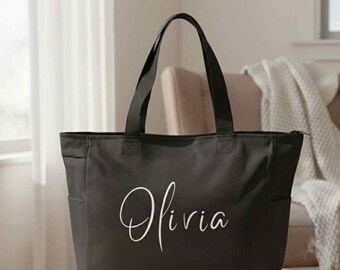 Sacolas personalizadas para madrinhas, sacolas para madrinhas, sacolas personalizadas para madrinhas com zíper, presentes para festa de casamento