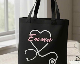 Personalized Nurse Tote Bag Gift for Nurse Students gift for nurses, Nurse Graduation Gift