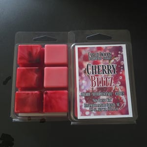 Blitz Kirsch Wachs Melt | 2.5oz Muschelschale fruchtig fruchtig Wachs schmilzt |   kräftig duftende Törtchen Raumduft