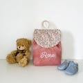 Baby backpack with personalized name and color, nursery and kindergarten bag product logo