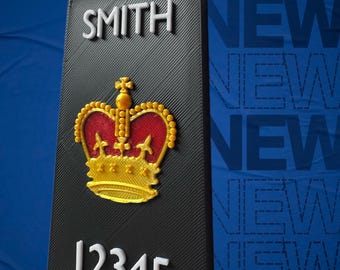 Customised Police Superintendent epaulette shaped locker magnet