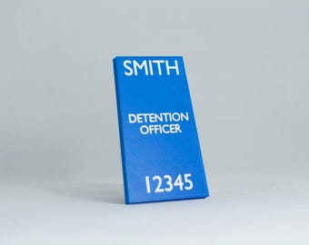 Customised Police Detention Officer epaulette shaped locker magnet