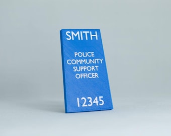 Customised Police Community Support Officer epaulette shaped locker magnet