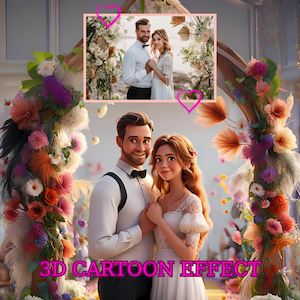 Benutzerdefinierte Cartoon Porträt, Pixar-Stil Porträt vom Foto, 3D Cartoon Stil Porträt, personalisiertes Familienporträt, Geschenke, digitaler Download