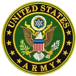 US Army Seal Embroidery Design | Military Eagle Crest Digital File | Veteran Gift File | US Navy Logo | Emb DST | Instant Machine Download