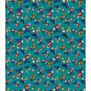 Super Mario Character Fat Quarters -- Cotton
