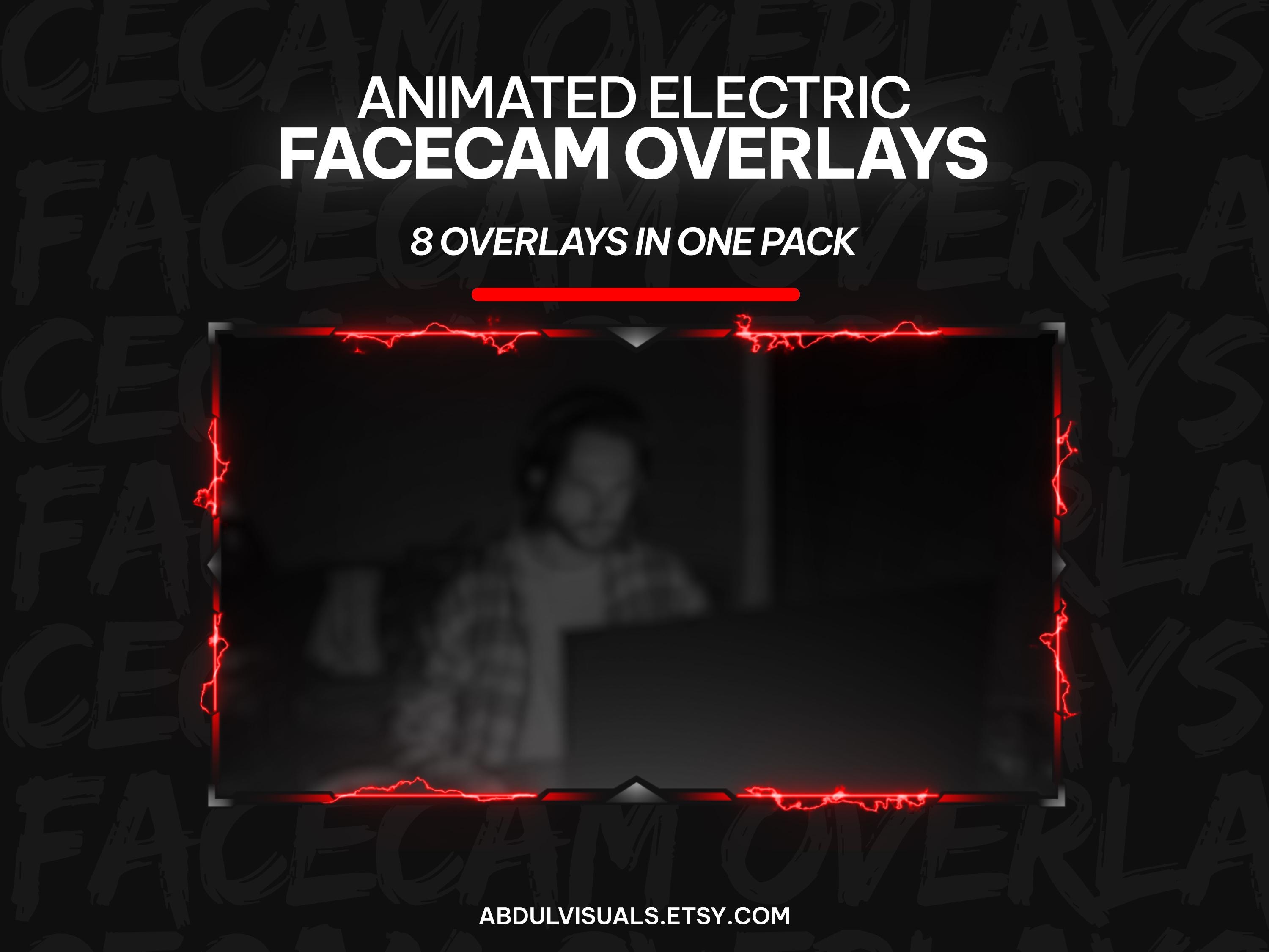 Animated Electric Overlays | Webcam Overlay | Electric Cam Overlay ...