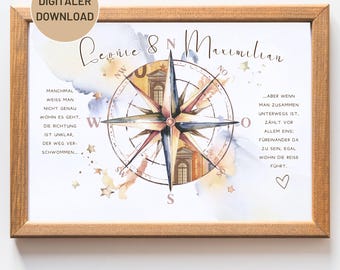 Personalized Money Gift Wedding | Bride Couple | DIY Money Gift Idea | Instant Download | Download A4 | Printable Gift | PDF Template