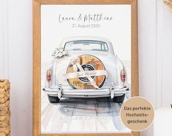 Personalized Money Gift Wedding | Bride Couple | DIY Money Gift Idea | Instant Download | Download A4 | Printable Gift | PDF Template