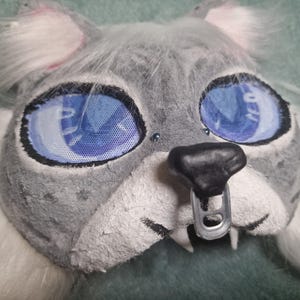 Snow leopard therian cat mask