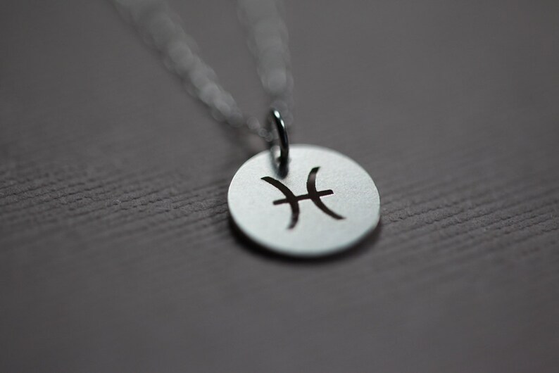 zodiac necklace, constellation jewelry, silver 14k gold, personal necklace image 1