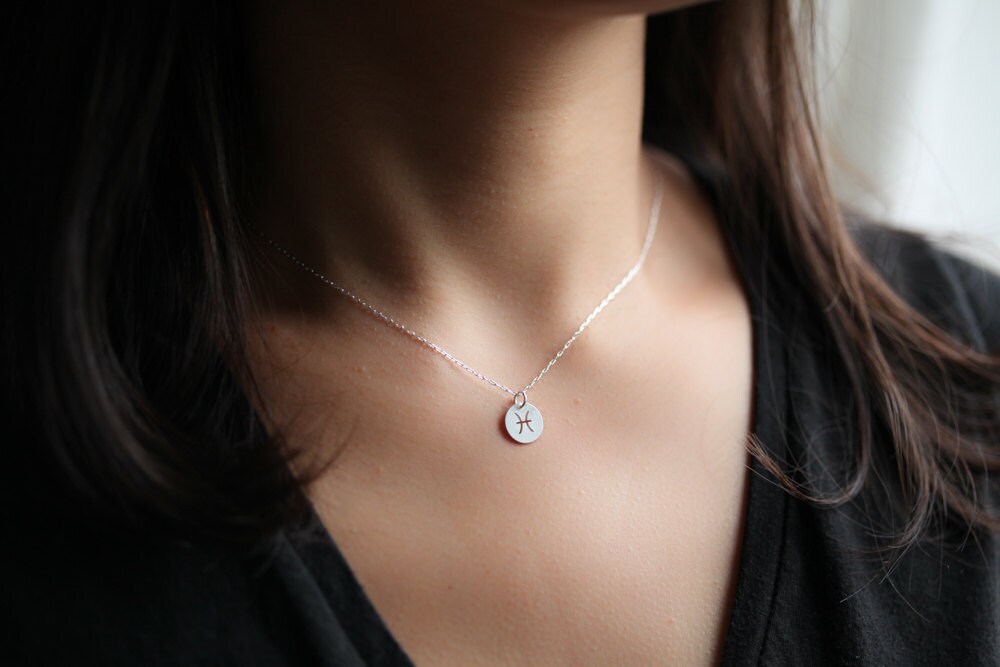 zodiac necklace, zodiac pendant, zodiac sign necklace, dainty necklac…