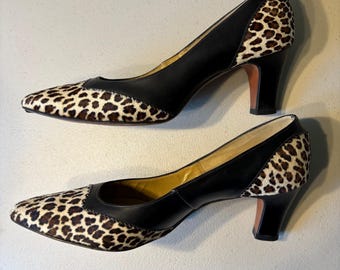 Vintage 60er Jahre Leopard Fell & Leder Pumps Berne in der Schweiz
