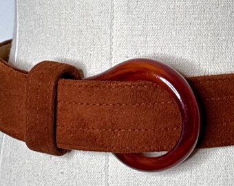 1940-1950 Handmade Suede Belt. SHIPS FREE - Etsy display picture 1
