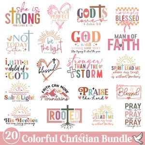 Boho Christian Svg Png Bundle, Sleeve Shirt Design, Christian SVG Bundle, Colorful Christian design png, Christianity Png, Bible Verse svg,