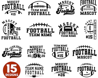 Football Team Template Bundle Svg, Football Png Eps Template Set, Football svg, Football svg Bundle,  Football Team, Football Team Logo