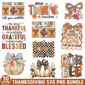 Thanksgiving Png, Thanksgiving Png Bundle, Thanksgiving Svg, Floral Turkey Png, Thanksgiving Turkey Png, Fall Png, Fall Thankful png,