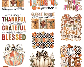 Thanksgiving Png, Thanksgiving Png Bundle, Thanksgiving Svg, Floral Turkey Png, Thanksgiving Turkey Png, Fall Png, Fall Thankful png,