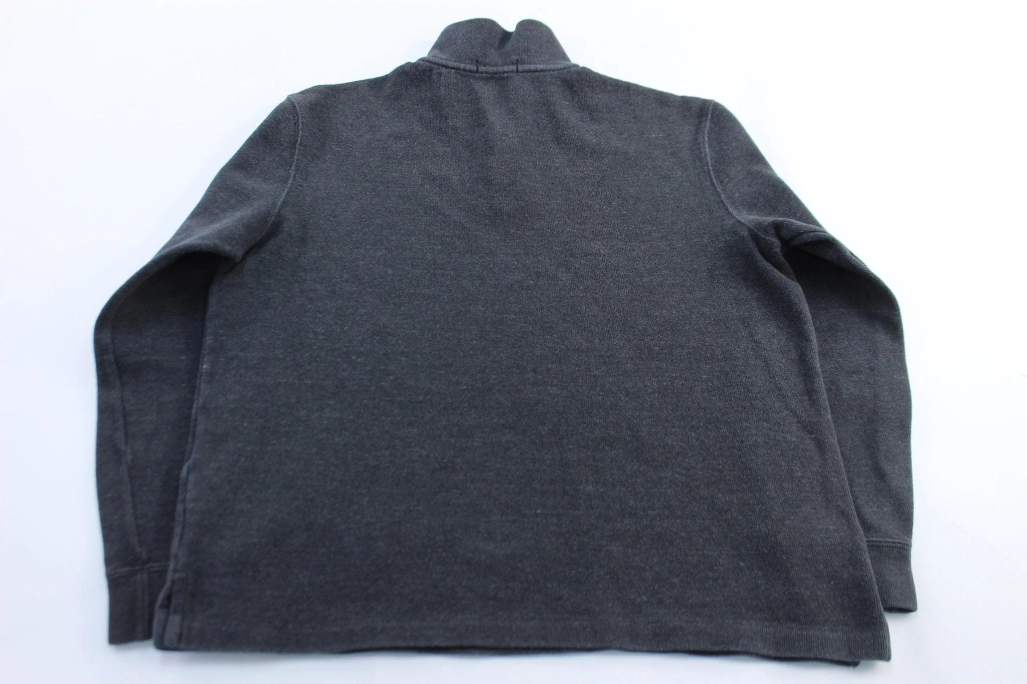 Polo by Ralph Lauren Embroidered Logo Grey Zip up Sweater - Etsy