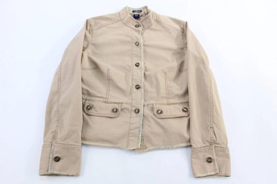Women's GAP Tan Button Down Jacket - image 1