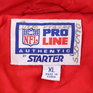 Chaqueta acolchada vintage de Pro Line de los Kansas City Chiefs de fútbol americano imagen 3