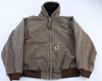 Vintage 1990s Brown Carhartt Active Jac Jacket / Workwear