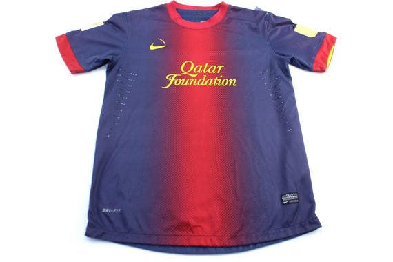 Nike Logo Qatar Barcelona Lionel Messi Soccer Jersey - Etsy
