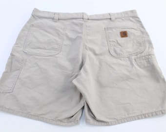 Carhartt Logo Patch Tan Shorts