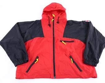 90's Marlboro Black & Red Pullover Windbreaker