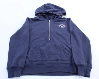 Pull à capuche femme bleu True Religion